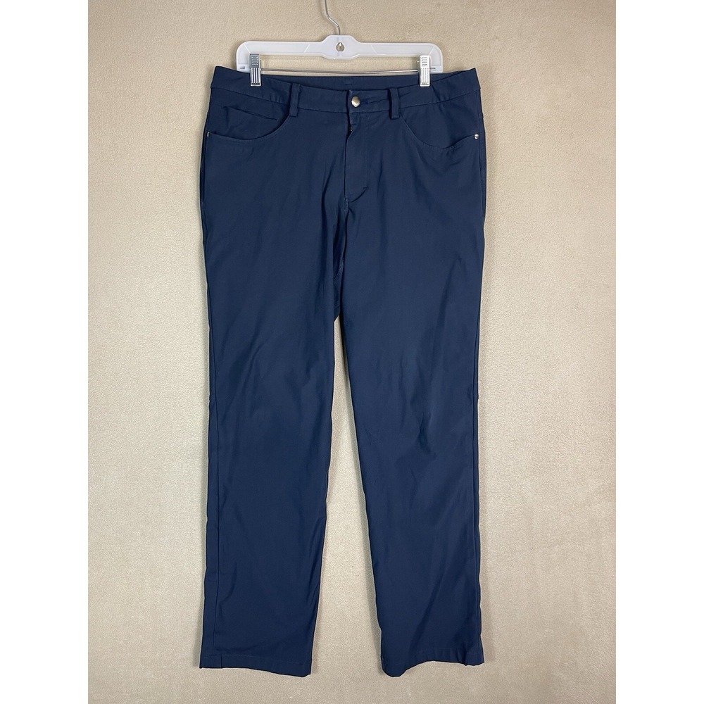 Lululemon Pants Mens 34 Blue‎ Casual Workwear Chino Pant Straight Adult